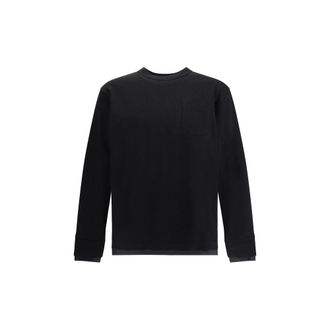 sacai Black Cotton Mens Sportswear