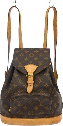 Louis Vuitton Vintage Montsouris Monogram Canvas Brown Canvas Backpack Bag (Pre-Owned)