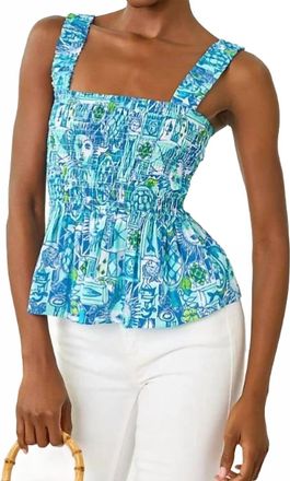 Lilly Pulitzer Hadly Smocked Top In Mint Condition Harlillyquin