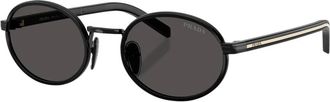 Prada Sunglasses, unisex, Black, Size: 52 MM B56S Oval Sunglasses
