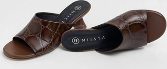 Miista Womens Talita Heeled Mule In Brown