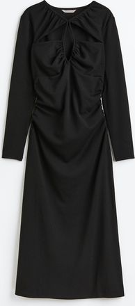 H&M Kleid mit Cut-out - Schwarz