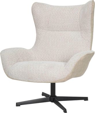 Massivmoebel24 Poltrona 90x85x80 Beige Oskar 300
