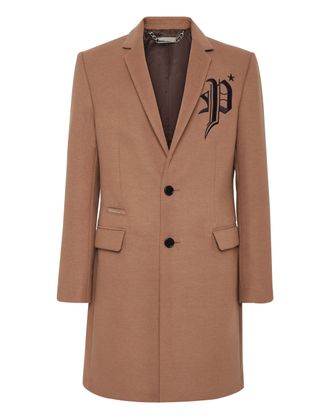 Philipp Plein Coat Long Gothic P Gothic Plein