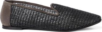 Brunello Cucinelli Platte schoenen - Dames - Loafers - Bruin - 38 EU - Schoenen