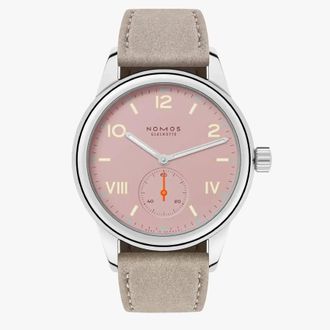 NOMOS Glash&uuml;tte Club Campus 36mm Pink Dial Watch 706.GB
