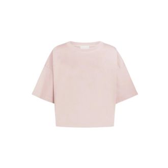 Dondup Girocollo Regular in Jersone 30/2 Trattato - female - Dondup - T-Shirts - Pink - XS - Tops
