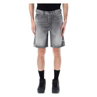 Diesel Denim Shorts, male, Gray, Size: W29 Regular Short