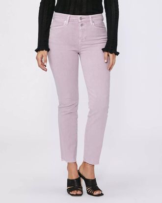 Paige Cindy With Double Button Jean In Vintage Rosey Pink
