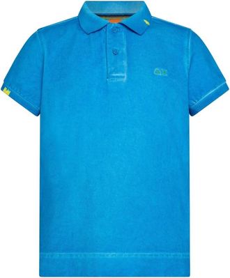 Sun 68 Speciaal Geverfd Katoenen Poloshirt - Heren - Polos - Blauw - L - Katoen - Tops