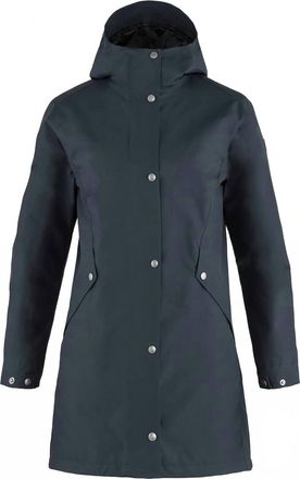 Fj&auml;llr&auml;ven Womens Visby 3-In-1 Jacket In Dark Navy