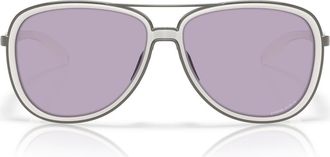 Oakley Split Time 58mm Prizm Pilot Sunglasses in Matte Vapor /Prizm Slate at Nordstrom