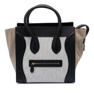 Celine Pre-owned Luggage Tote - Dames - Vintage Handtas - Grijs - ONE Size - Leer - Vintage