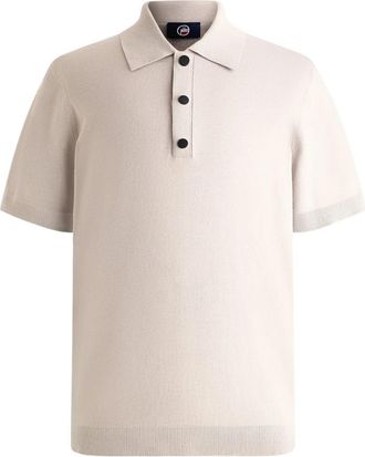 Fusalp Henryo Polo Shirt met Korte Mouwen - Heren - Ronde hals truien - Beige - L - Wol - Truien & Vesten