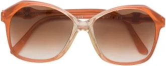 Saint Laurent Pre-owned Acetate sunglasses - Dames - Vintage Accessoires - Bruin - ONE Size - Vintage