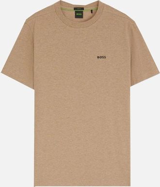 HUGO BOSS Mens Hugo Boss Mens Medium Brown Regular Fit T-shirt. - Size: 7-10YRS