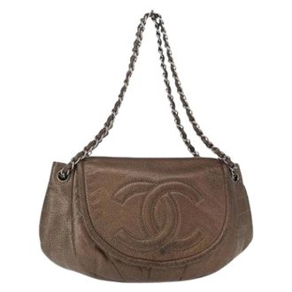 Chanel Pre-owned Vintage Schoudertas - Dames - Pre-owned - Bruin - Maat: ONE Size Leer