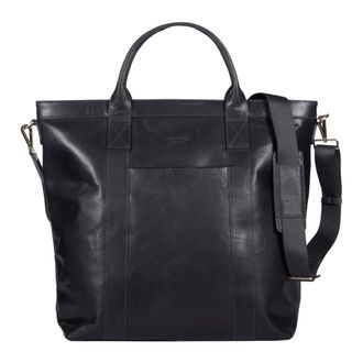 Howard London Brian Tote Bag - Heren - Shoppers - Zwart - ONE Size - Leer - Tassen