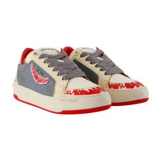 Zadig&Voltaire Schoenen, Dames, Veelkleurig, 37 EU, Leer, Fly Wings Lage Sneakers