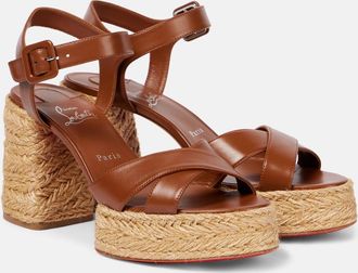 Christian Louboutin Sandali espadrillas Calakala 85 in pelle