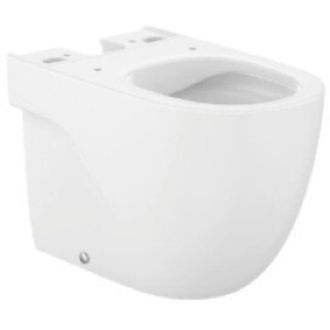 Roca Roca - Taza Compacta Con Salida Dual Para Inodoro De Tanque Bajo Rimless Meridian