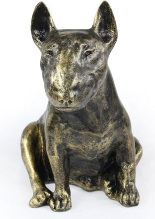 OEM Bull Terrier, Bull Terrier I - Estatuilla De Perro, Perro Sentado En El Escritorio, Decoraci&oacute;n Para La Sala De Estar De Un Amante De Los Perros De Art