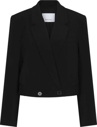 Dante6 Reilley cropped blazer jas - Dames - Jassen - Zwart - Maat: M Taf