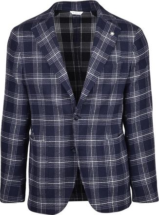Manuel Ritz Blazer Stondata - Heren - Blazers - Blauw - XL - Katoen - Jassen