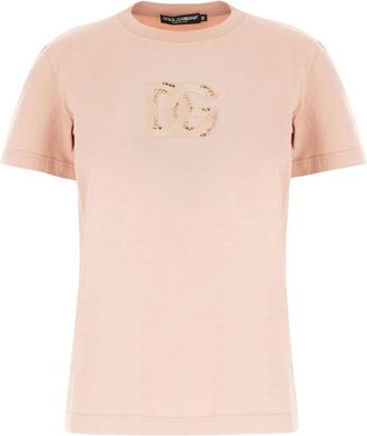 Dolce & Gabbana Tops, Dames, Roze, M, T-shirt