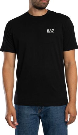 Emporio Armani T-Shirt Met Grafische Print Op De Achterkant, Zwart