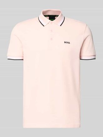HUGO BOSS Regular Fit Poloshirt aus reiner Baumwolle Modell PADDY in Hellrosa, Gr&ouml;&szlig;e XXXL