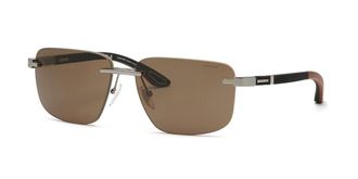 Chopard SCHL22V 0509 Mens Sunglasses Silver Size 61