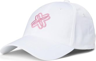 Lilly Pulitzer Logo Run Around Womens Hat Baseball Caps Resort White, Polyester/Twill