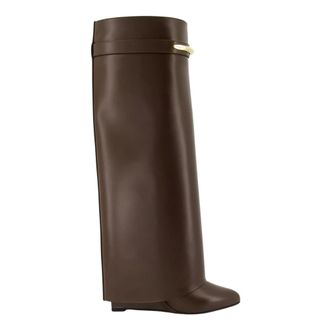 Givenchy Shark Pinch Boots - female - Givenchy - High Boots - Brown - 5 UK - Shoes