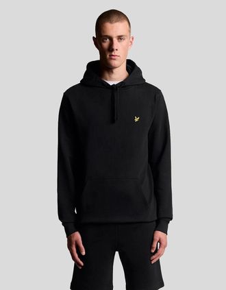 Lyle & Scott Lyle And Scott Mens Loopback Cotton Hoodie - Black - Size: 34