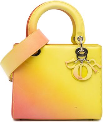 Dior Pre-owned Womens Lady Top Handle Bag - Mustard Leather - One Size