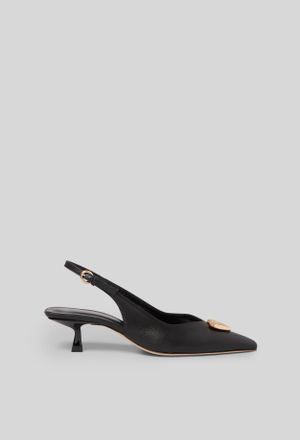 Claudie Pierlot Golden Heart Court Shoes
