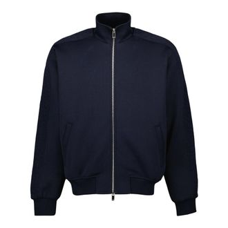 Dior Oblique Track Jacket - male - Dior - Zip-throughs - Blue - M - Sweatshirts & Hoodies