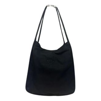Bottega Veneta Borsa a spalla in tela Pre-owned - - Pre-owned - Donna - Nero - ONE SIZE