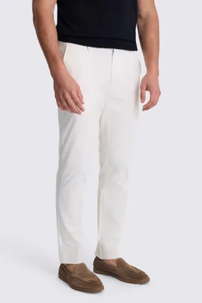 Moss Slim Fit Off White Chinos