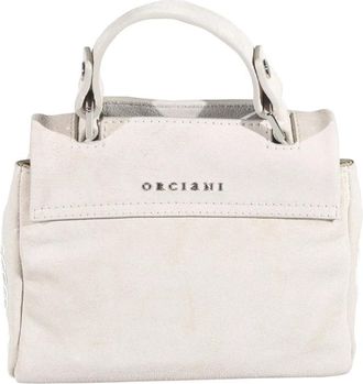 Orciani Sveva Soft Mini Bag - Dames - Handtassen - Wit - ONE Size - Katoen - Tassen