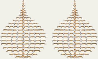 Fernando Jorge Medium Disco Earrings in Yellow Gold and Diamonds