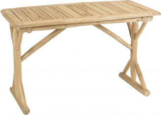 Macabane Escritorio de ramas de teca de 120x60 cm