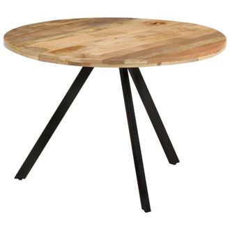 vidaXL Vidaxl - Mesa De Comedor Madera Maciza De Mango 110x75 Cm