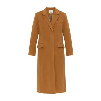 Isabel Marant Ellenita Coat - female - Isabel Marant - Single-Breasted Coats - Brown - XS - Coats