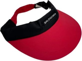 Balenciaga Pre-owned Vintage Katoenen Hoed - unisex - Vintage Accessoires - Rood - ONE Size - Katoen - Vintage