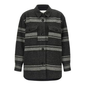 Isabel Marant Harveli Shirt - Dames - Jassen - Grijs - Maat: S Wol