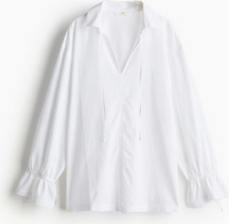 H&M Bluse aus Leinenmix - White