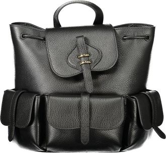 Coccinelle Nero Leather Womens Womens Backpack