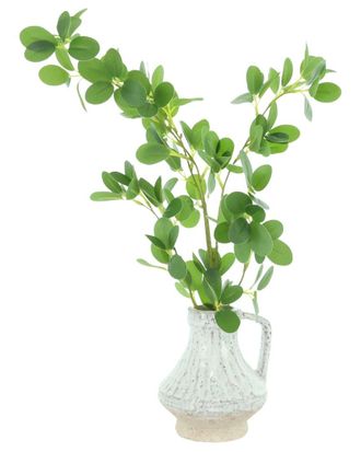 Creative Displays Inc. Handmade Faux Boxwood Stem In Decorative Ceramic Jar